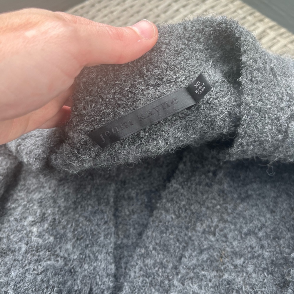 Boucle Cocoon Cardigan in Charcoal by Jenni Kayne. - Picture 2 of 5